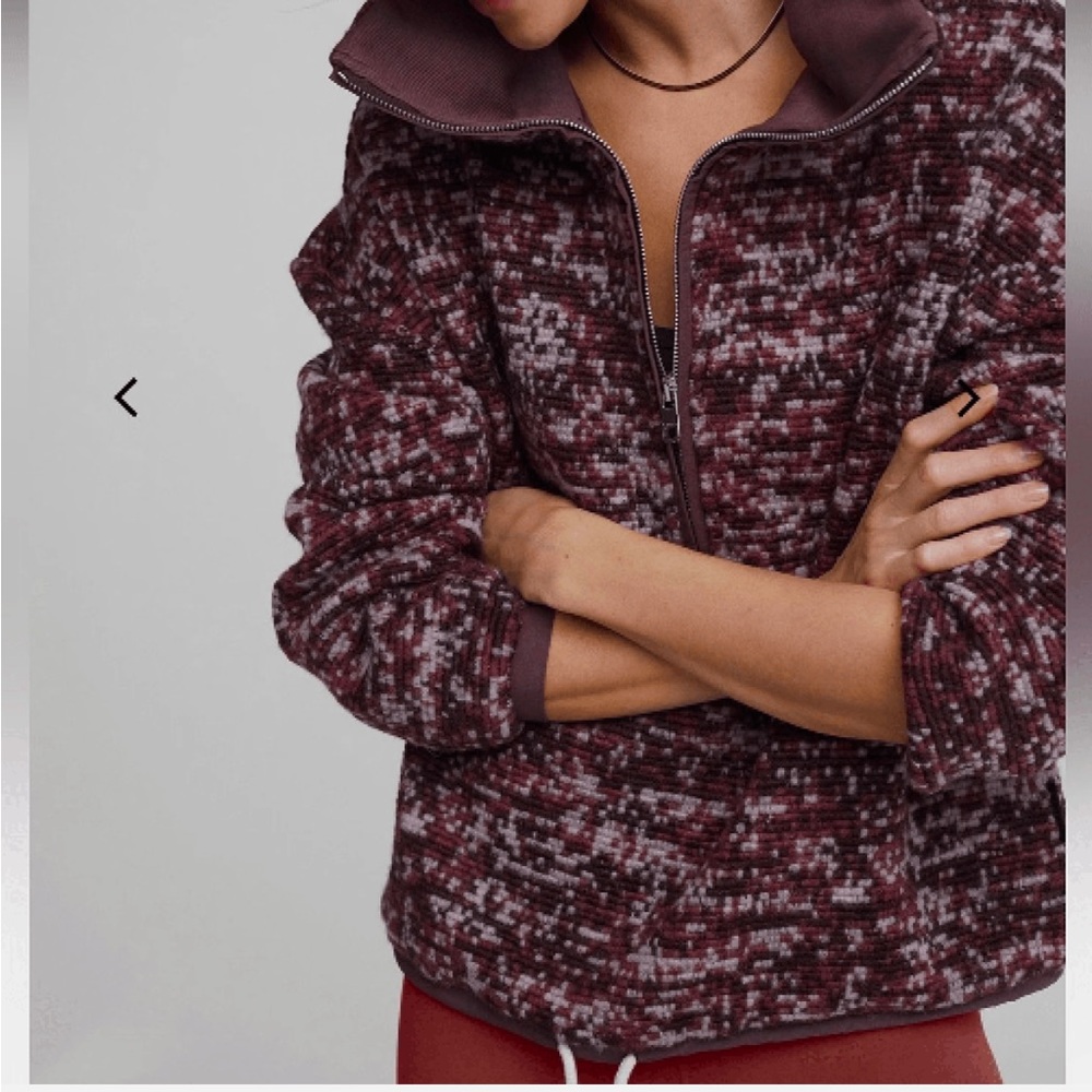 Varley Women's Maroon Patterned Sweater - image 5